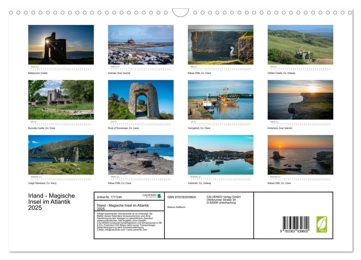 Bild: 9783383939600 | Irland - Magische Insel im Atlantik 2025 (Wandkalender 2025 DIN A3...