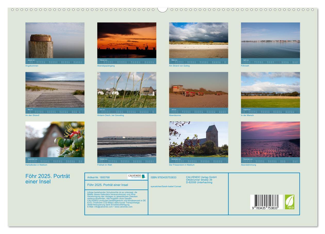 Bild: 9783435753833 | Föhr 2025. Porträt einer Insel (hochwertiger Premium Wandkalender...