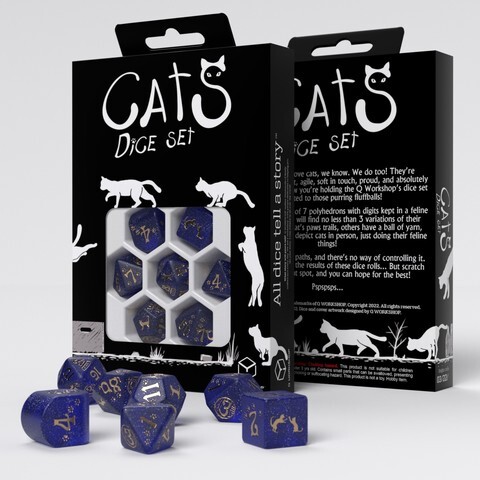 Cover: 5907699496686 | CATS Modern Dice Set: Meowster | Q-workshop | EAN 5907699496686