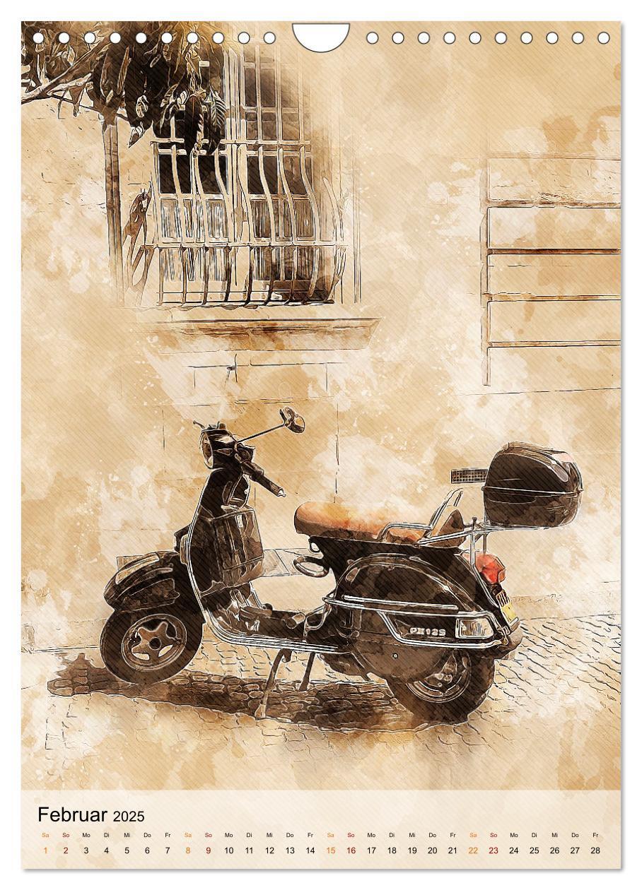 Bild: 9783435931255 | Motorroller - Vespa Galerie (Wandkalender 2025 DIN A4 hoch),...