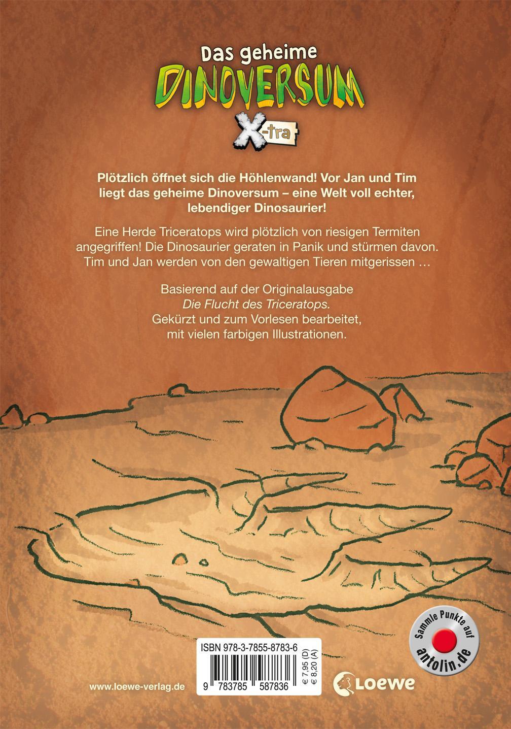 Rückseite: 9783785587836 | Das geheime Dinoversum Xtra - Gefahr für den Triceratops | Rex Stone