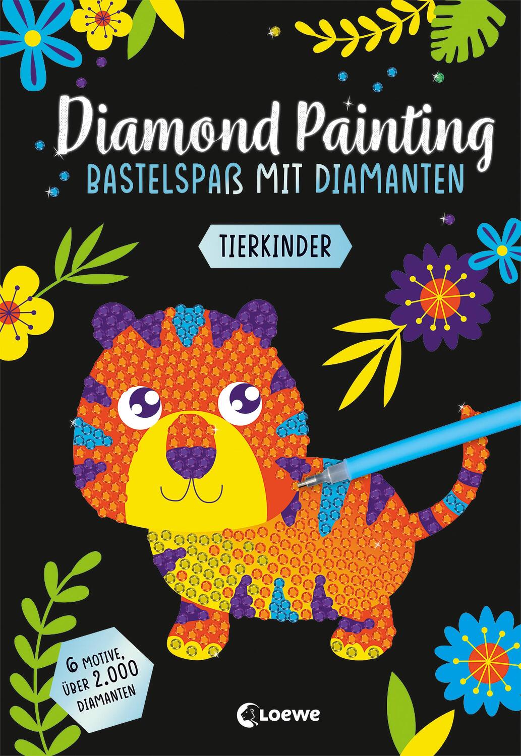 Cover: 9783743215405 | Diamond Painting - Bastelspaß mit Diamanten - Tierkinder | Kreativ