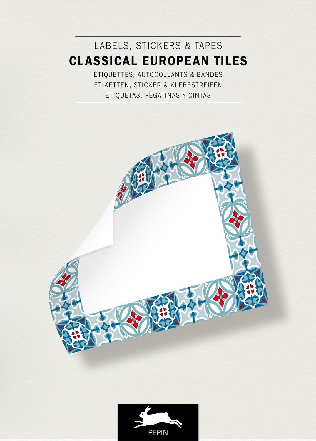 Cover: 9789460094231 | Classical European Tiles | Sticker & Label Book | Pepin van Roojen