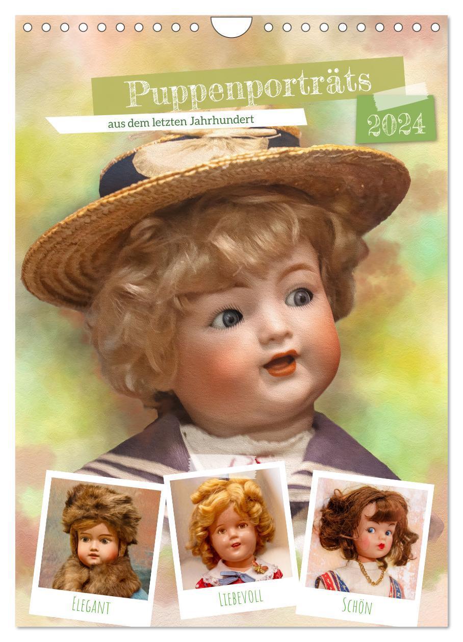Cover: 9783675969766 | Puppenporträts aus dem letzten Jahrhundert (Wandkalender 2024 DIN...