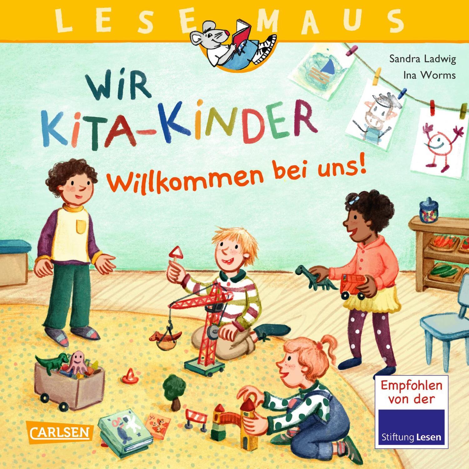 Cover: 9783551080646 | LESEMAUS 164: Wir KiTa-Kinder - Willkommen bei uns! | Sandra Ladwig