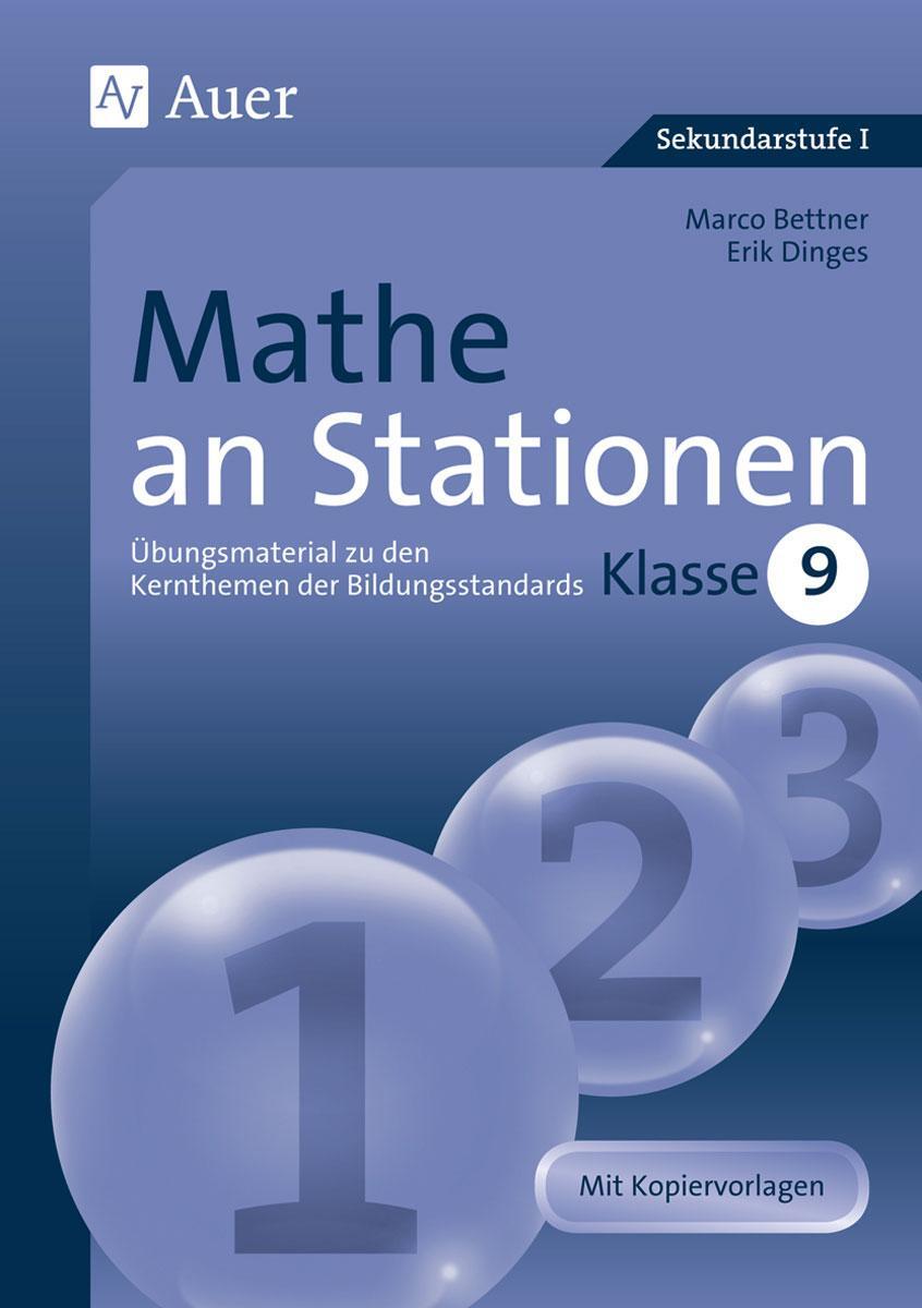 Cover: 9783403066941 | Mathe an Stationen. Klasse 9 | Marco Bettner (u. a.) | Broschüre