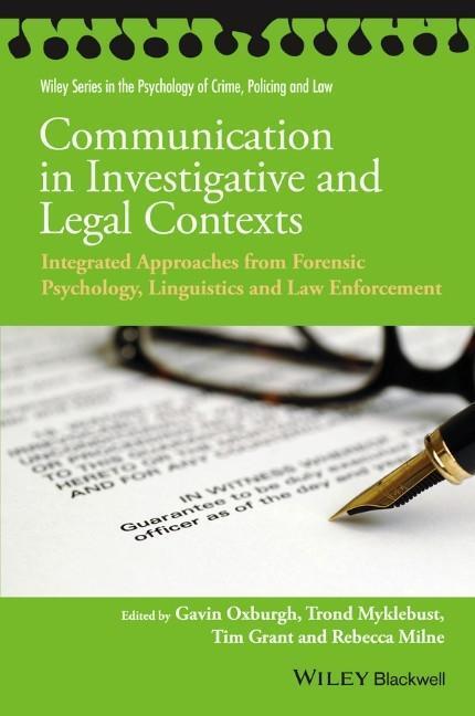 Cover: 9781118769225 | Communication in Investigative and Legal Contexts | Oxburgh (u. a.)