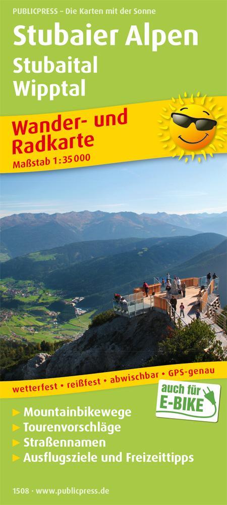 Cover: 9783961325085 | Stubaier Alpen, Stubaital, Wipptal Wander- und Radkarte 1 : 35 000