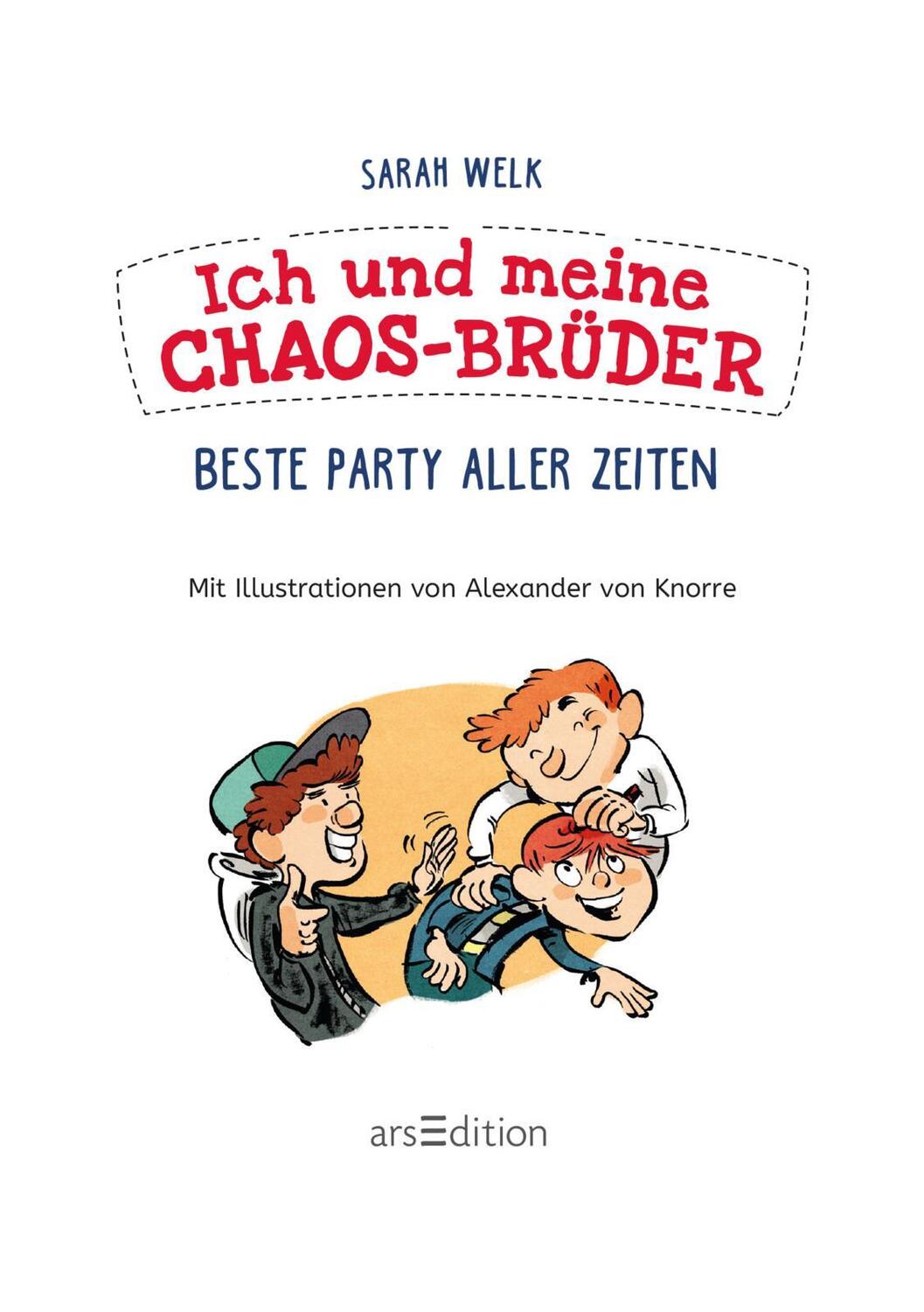 Bild: 9783845833507 | Ich und meine Chaos-Brüder - Beste Party aller Zeiten (Ich und...