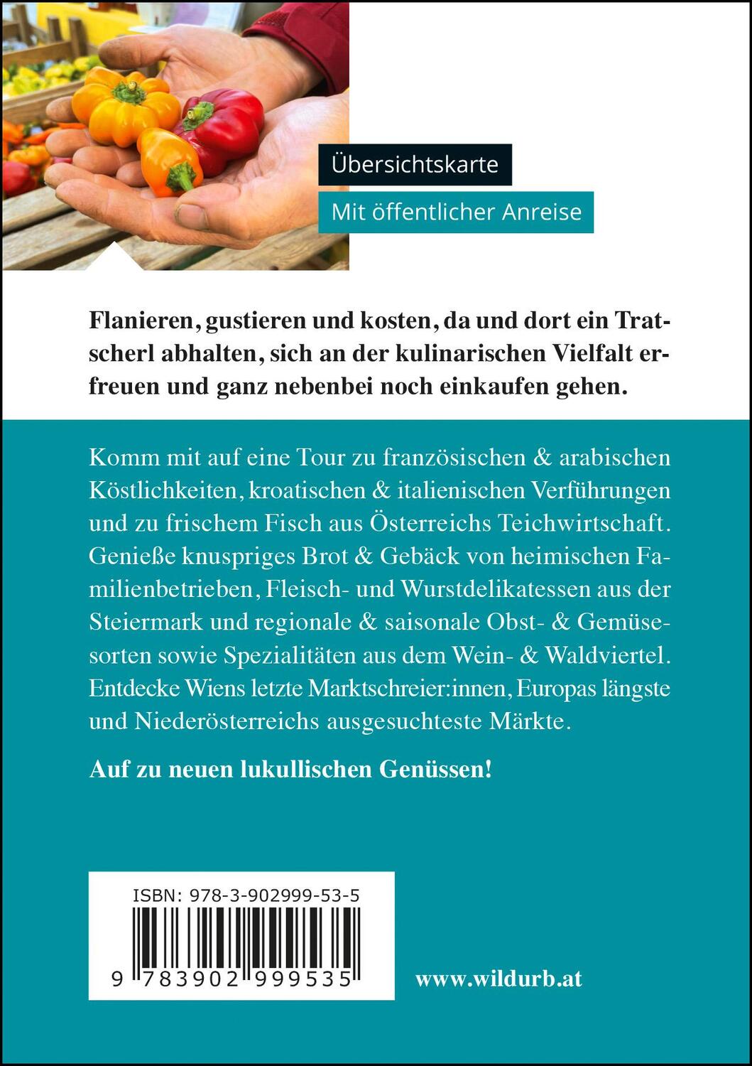 Rückseite: 9783902999535 | MÄRKTE. Kulinarische Spaziergänge | Wien und Niederösterreich | Buch