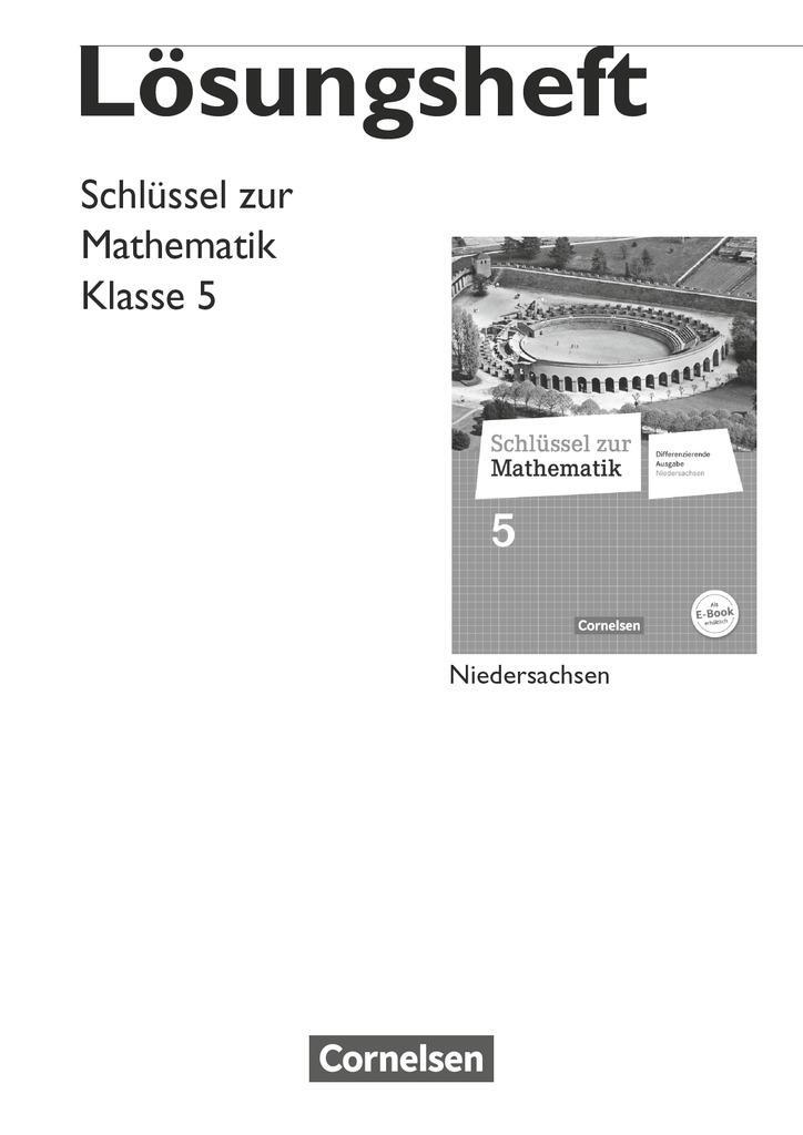 Cover: 9783060067213 | Schlüssel zur Mathematik 5. Schuljahr. Lösungen zum Schülerbuch....