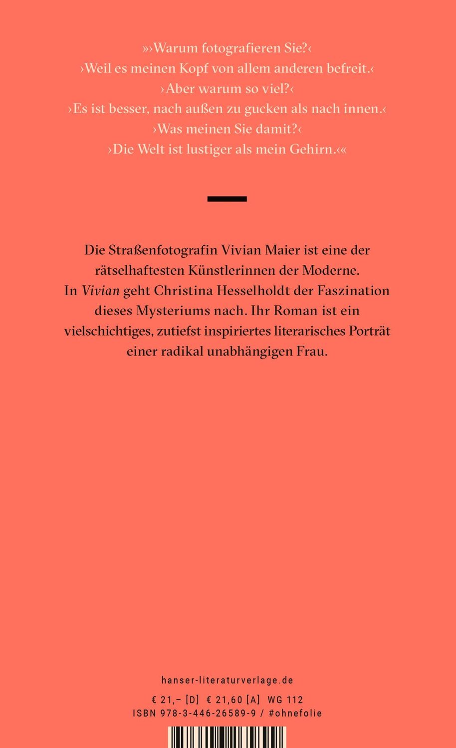 Bild: 9783446265899 | Vivian | Christina Hesselholdt | Buch | 208 S. | Deutsch | 2020