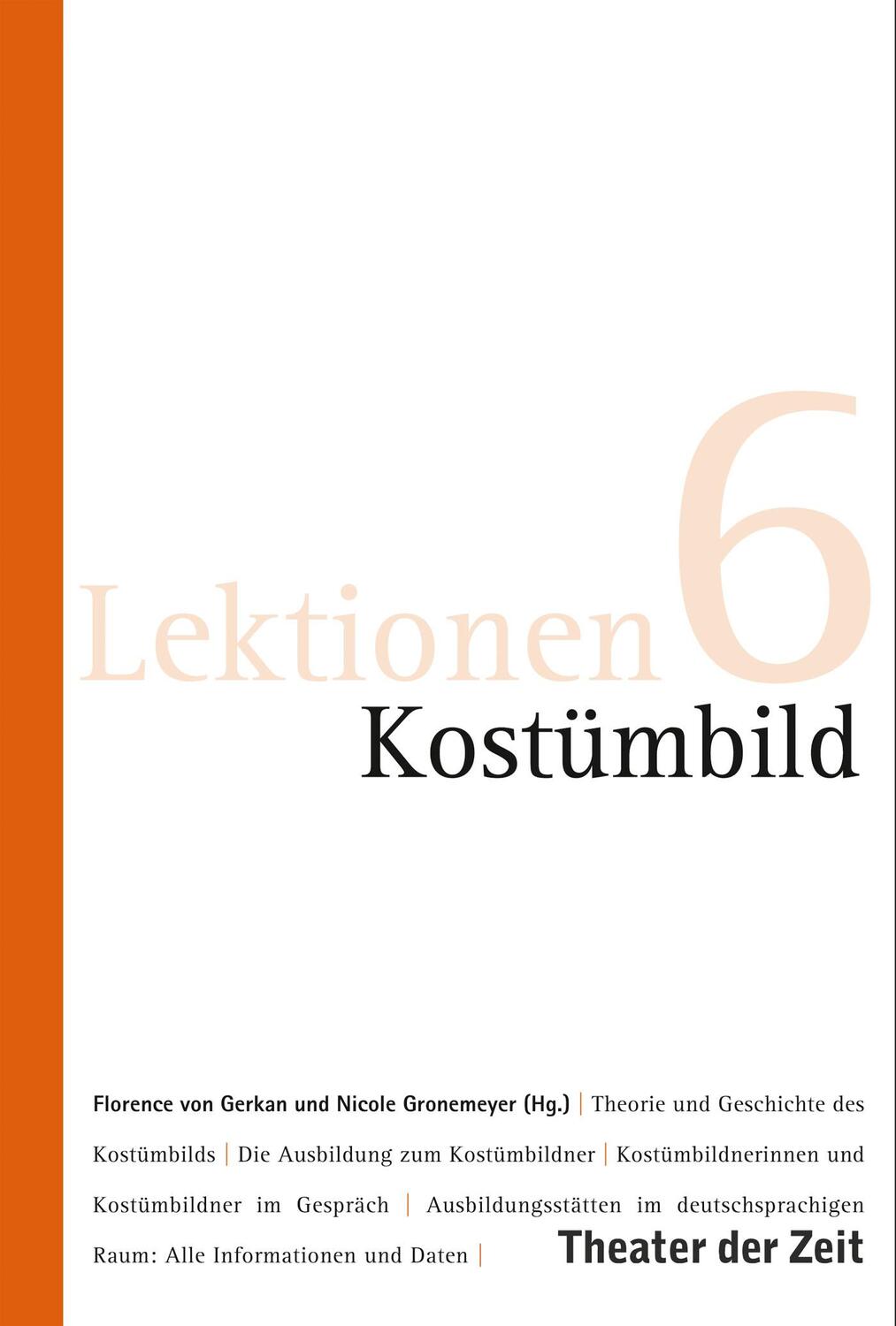 Cover: 9783957490421 | Kostümbild | Florence von Gerkan (u. a.) | Taschenbuch | Lektionen
