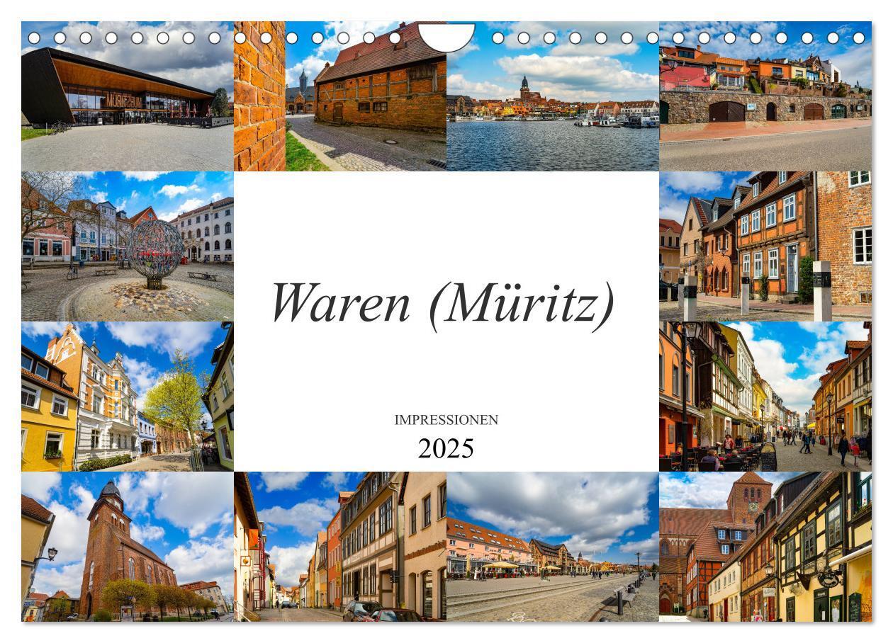 Cover: 9783435243679 | Waren Müritz Impressionen (Wandkalender 2025 DIN A4 quer), CALVENDO...