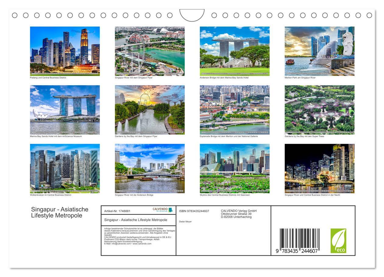 Bild: 9783435244607 | Singapur - Asiatische Lifestyle Metropole (Wandkalender 2025 DIN A4...