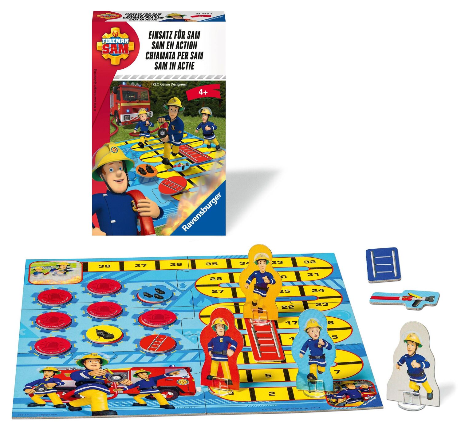 Bild: 4005556234301 | Fireman Sam: Einsatz für Sam Mitbringspiele | Spiel | 23430 | Deutsch