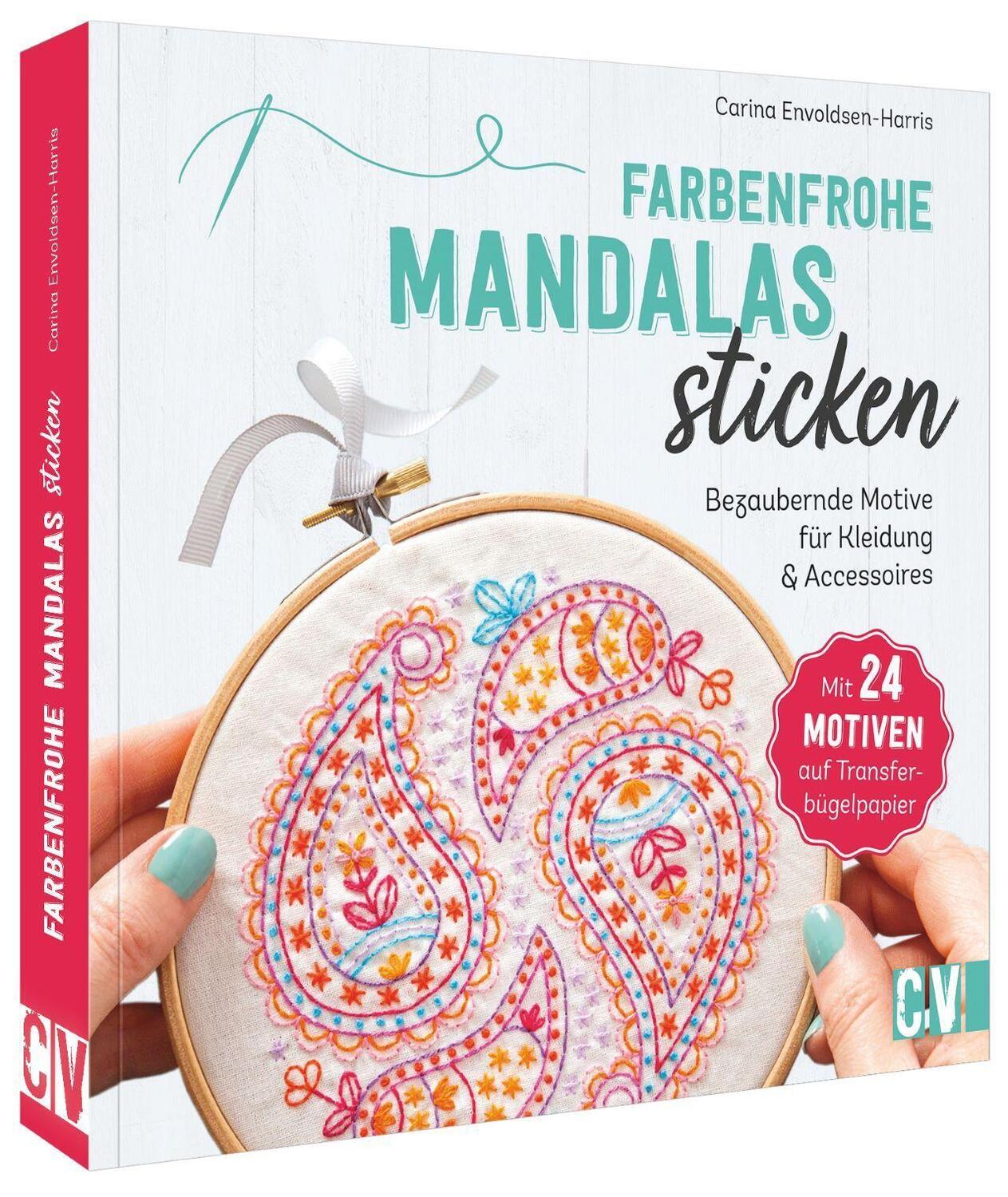 Cover: 9783841066831 | Farbenfrohe Mandalas sticken | Carina Envoldsen-Harris | Taschenbuch