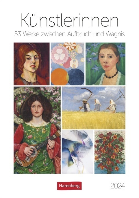 Cover: 9783840033148 | Künstlerinnen Wochen-Kulturkalender 2024. Berühmte Frauen und ihre...