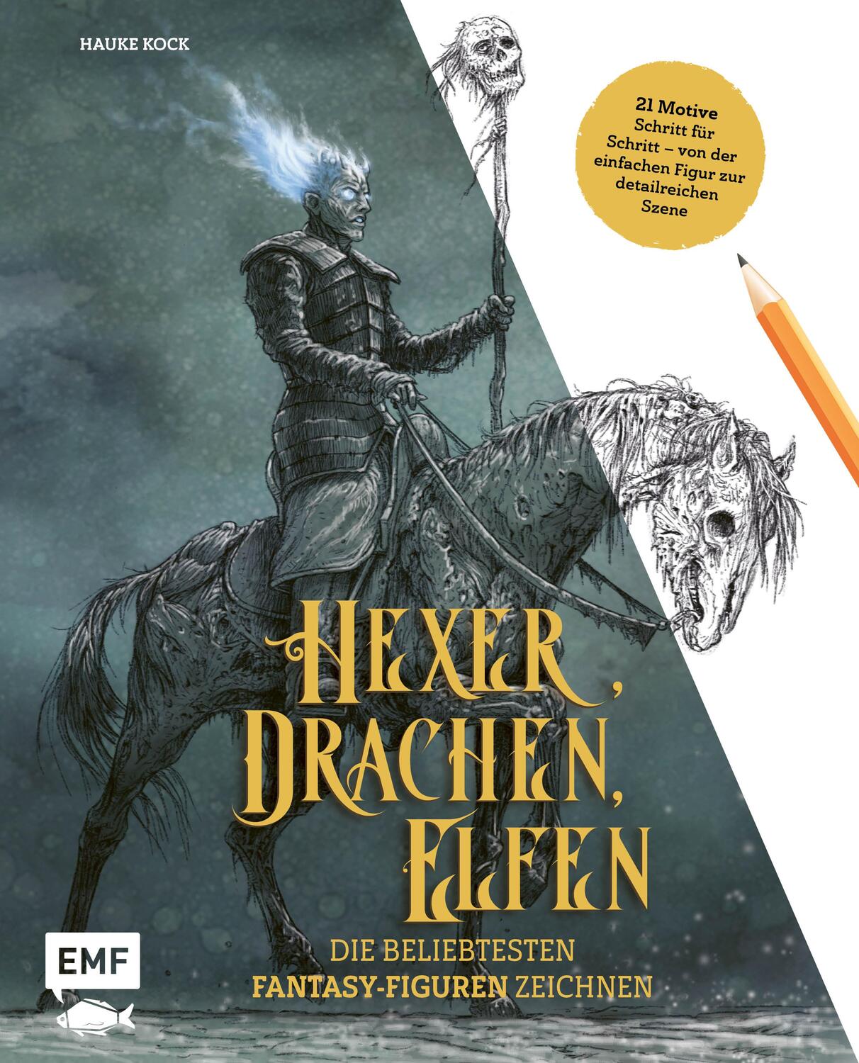 Cover: 9783960938989 | Hexer, Drachen, Elfen - die beliebtesten Fantasy-Figuren zeichnen