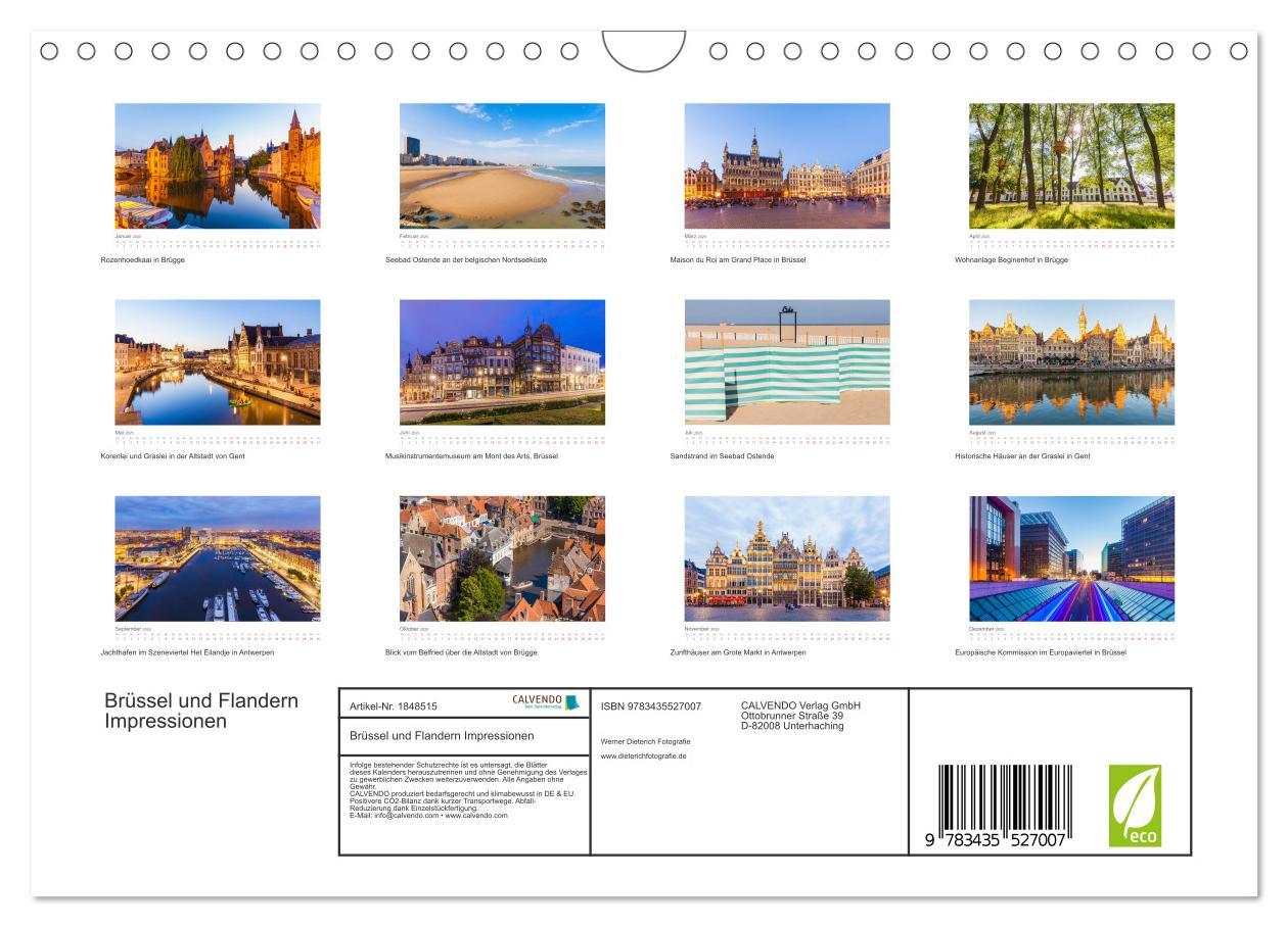 Bild: 9783435527007 | Brüssel und Flandern Impressionen (Wandkalender 2025 DIN A4 quer),...