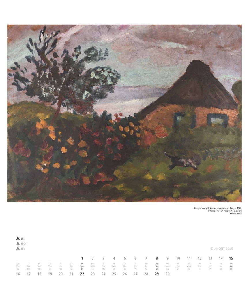 Bild: 4250809653990 | DUMONT - Paula Modersohn-Becker 2025 Kunstkalender, 34,5x40cm,...