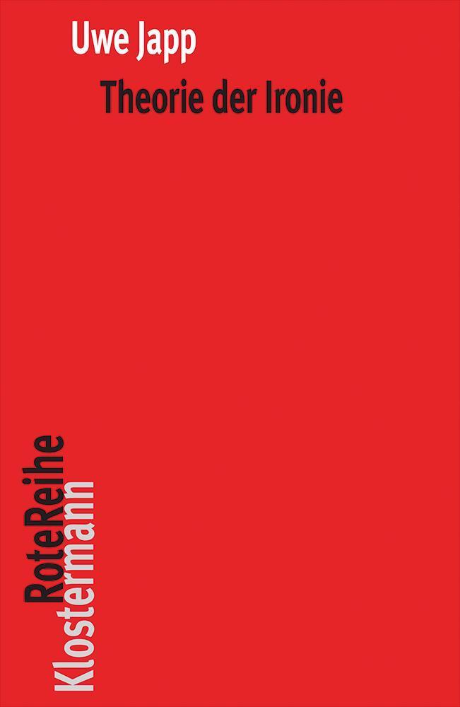Cover: 9783465045717 | Theorie der Ironie | Uwe Japp | Taschenbuch | 352 S. | Deutsch | 2021
