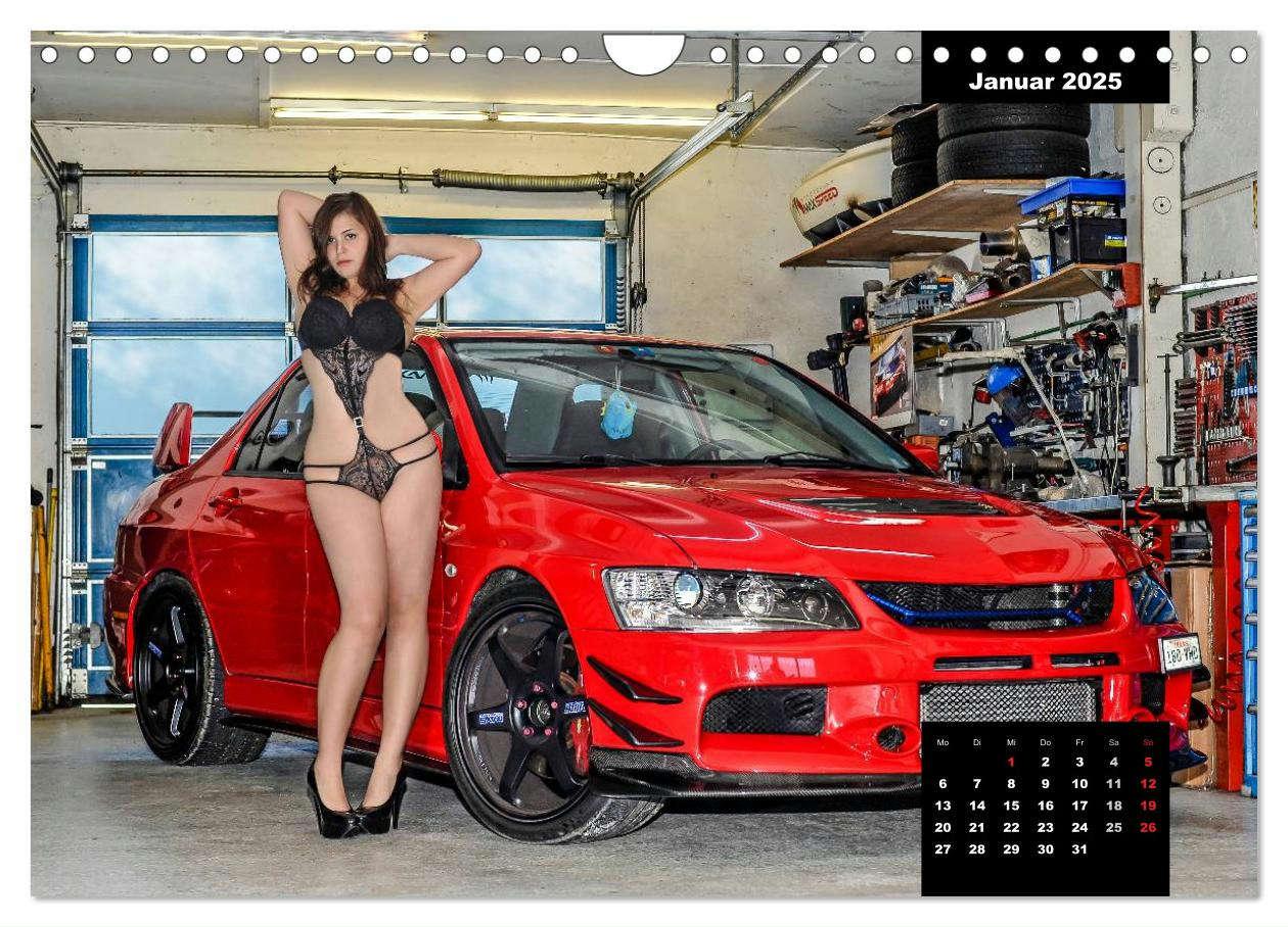 Bild: 9783435638581 | Kurven - Fieber - Modelle und Autos (Wandkalender 2025 DIN A4...