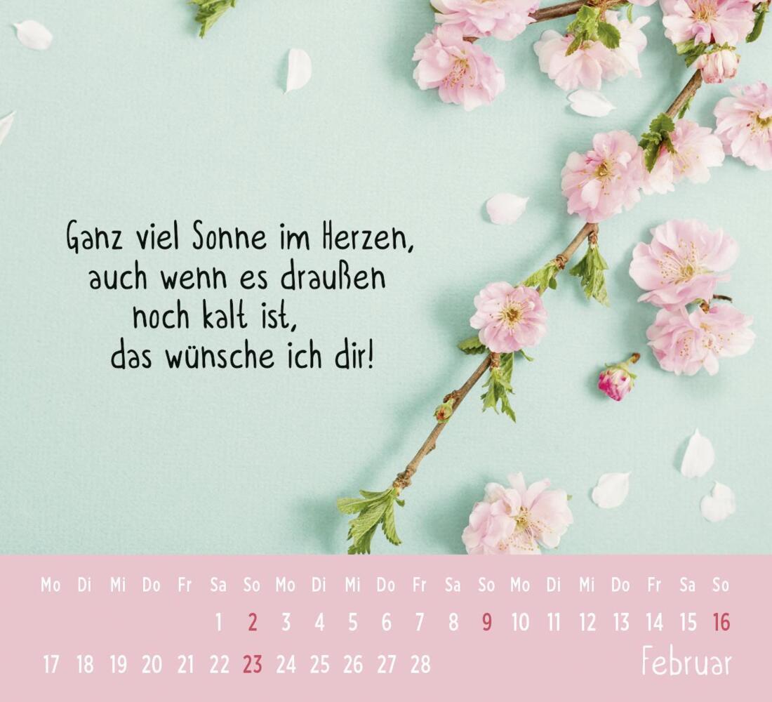 Bild: 4036442012215 | Mini-Kalender 2025: Der kleine Herzenswunschkalender | Groh Verlag