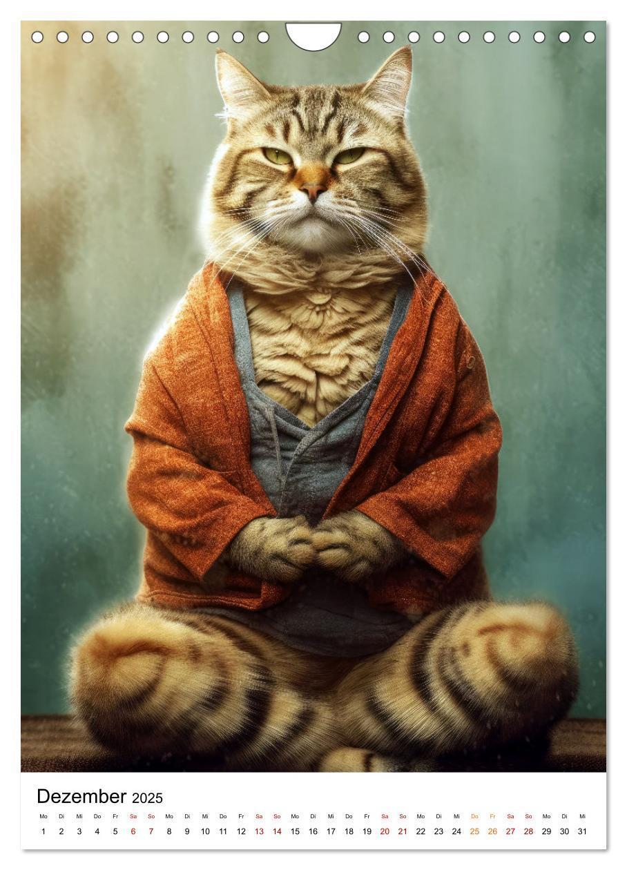 Bild: 9783435847167 | Miau Yoga (Wandkalender 2025 DIN A4 hoch), CALVENDO Monatskalender