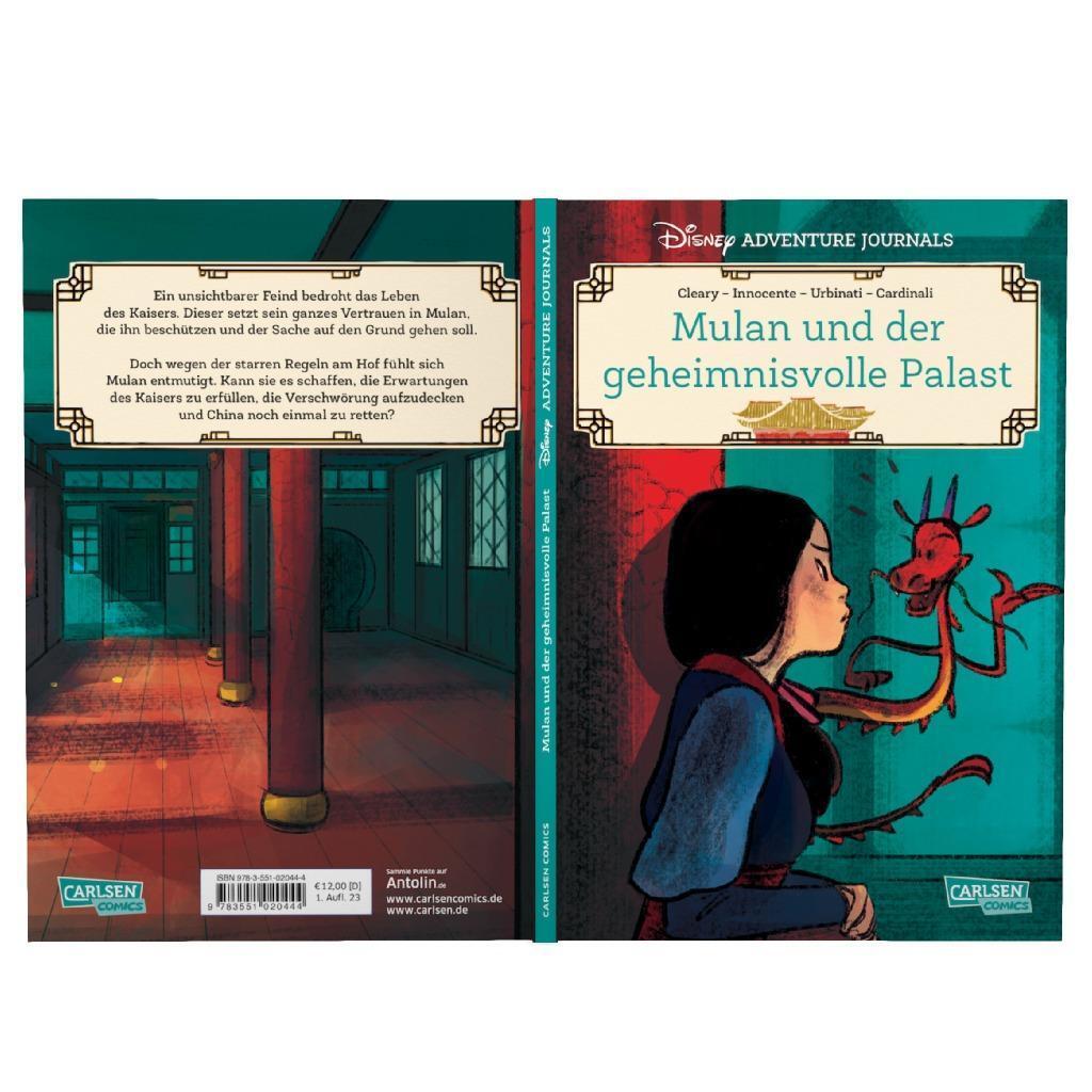 Bild: 9783551020444 | Disney Adventure Journals: Mulan und der geheimnisvolle Palast | Buch