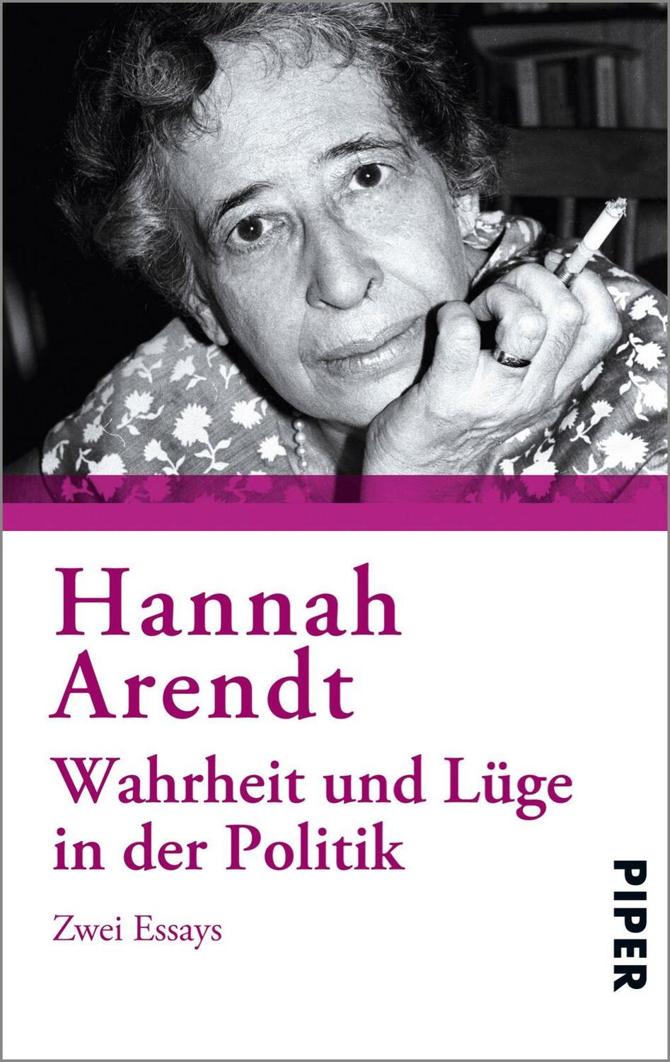 Cover: 9783492303286 | Wahrheit und Lüge in der Politik | Zwei Essays | Hannah Arendt | Buch