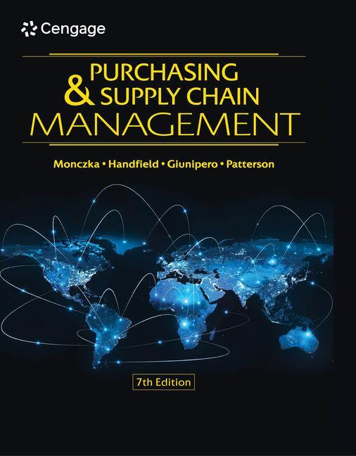 Cover: 9780357442142 | Purchasing and Supply Chain Management | Robert M Monczka (u. a.)