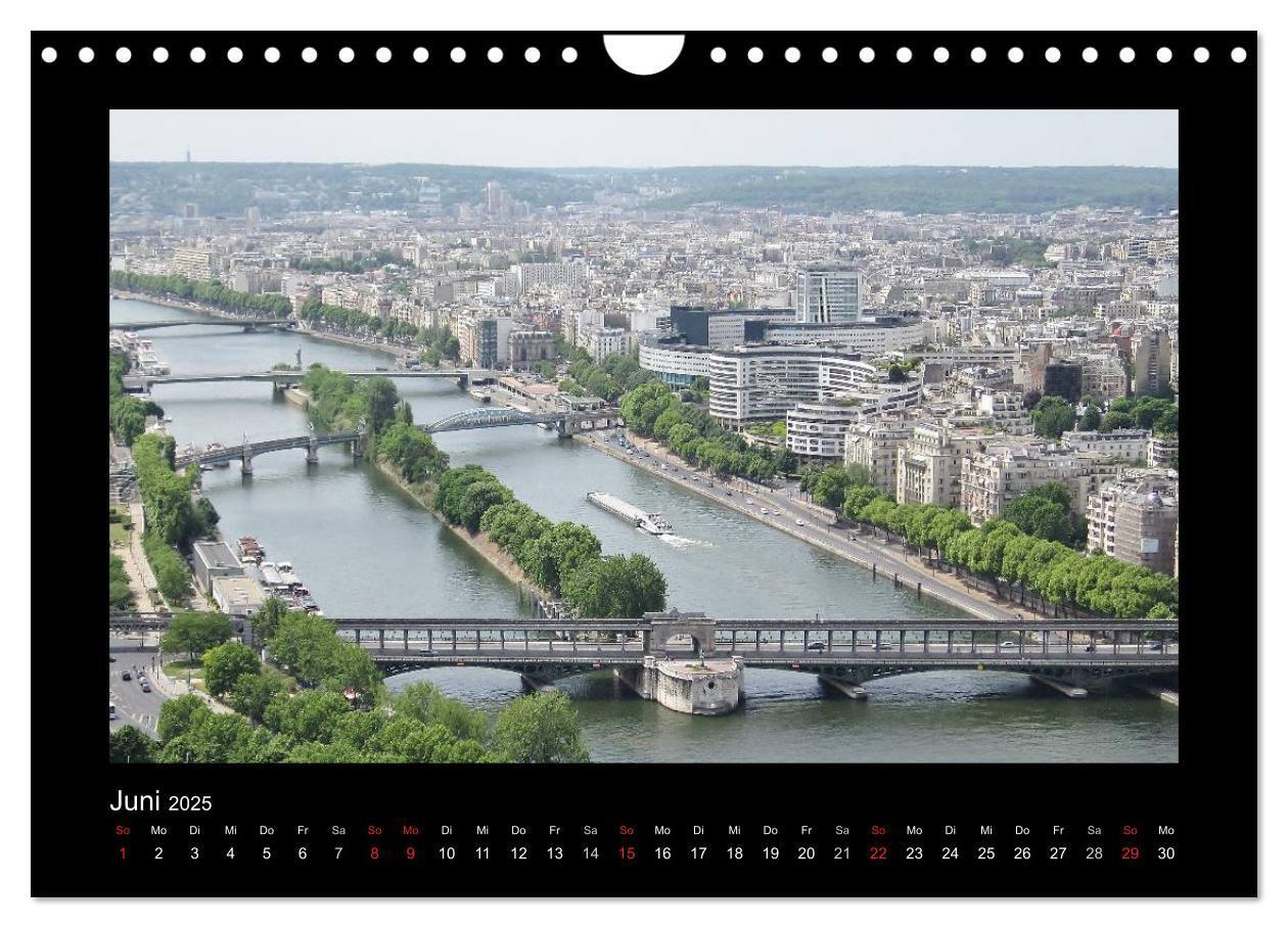 Bild: 9783435721139 | Paris von oben (Wandkalender 2025 DIN A4 quer), CALVENDO...