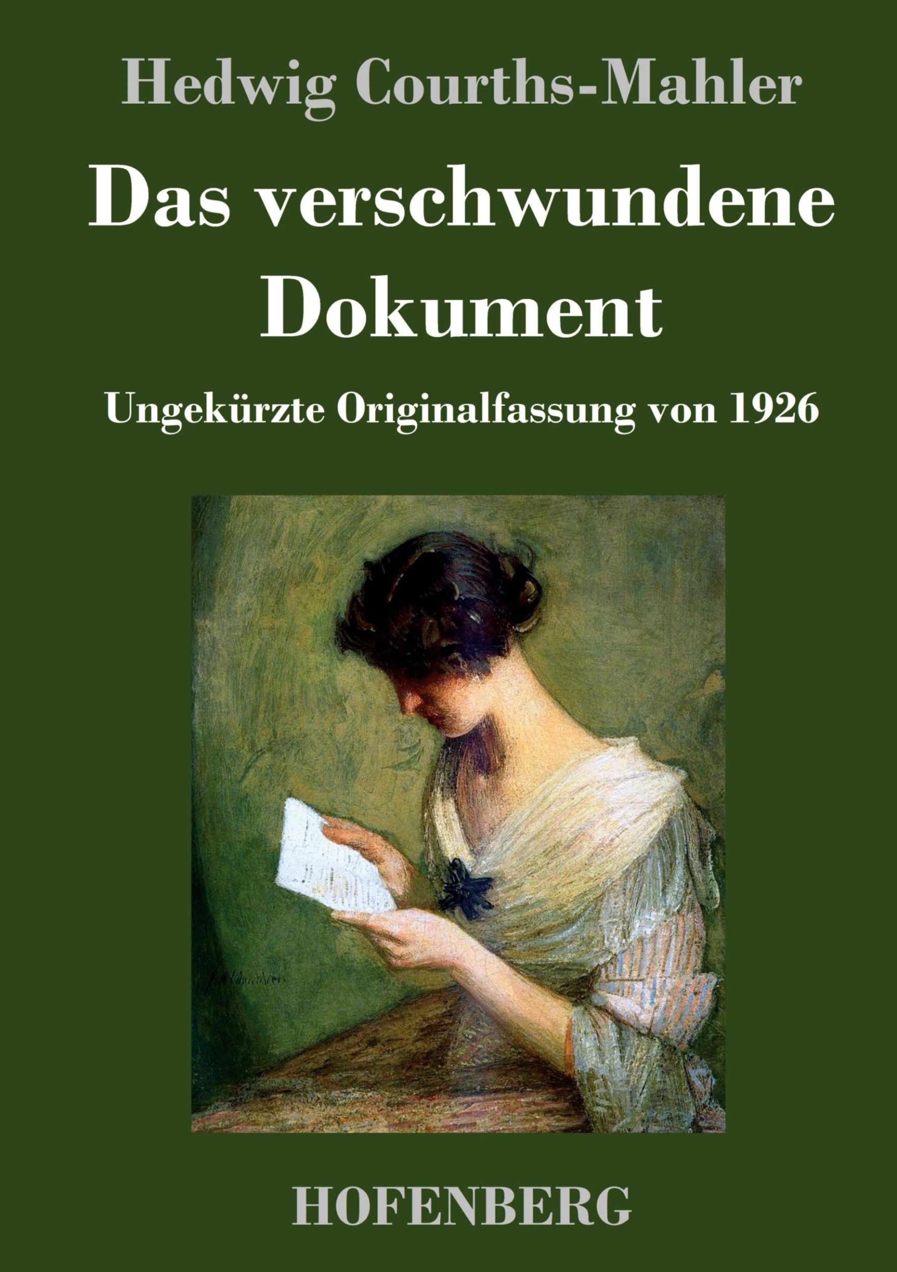 Cover: 9783743742758 | Das verschwundene Dokument | Ungekürzte Originalfassung von 1926