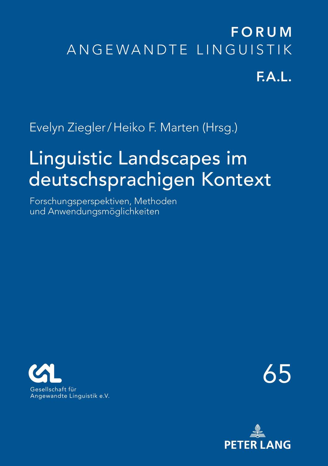 Cover: 9783631791103 | Linguistic Landscapes im deutschsprachigen Kontext | Marten (u. a.)