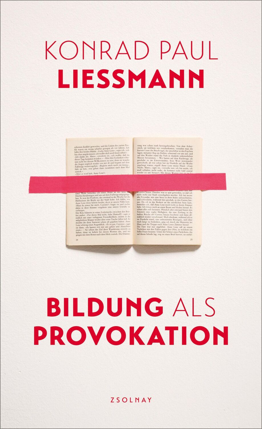 Cover: 9783552058248 | Bildung als Provokation | Konrad Paul Liessmann | Buch | 240 S. | 2017