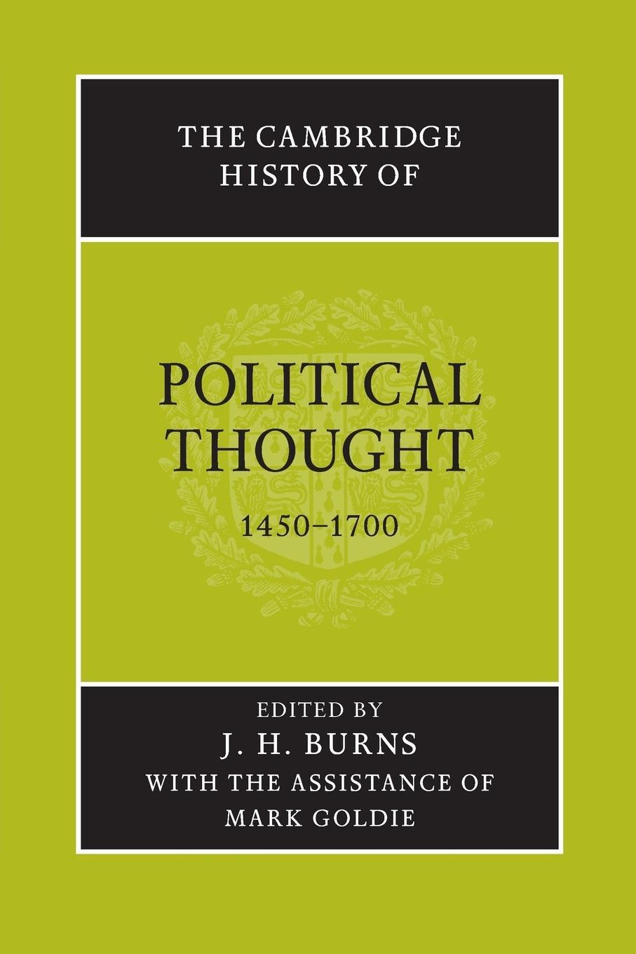 Cover: 9780521477727 | The Cambridge History of Political Thought 1450 1700 | Burns J. H.