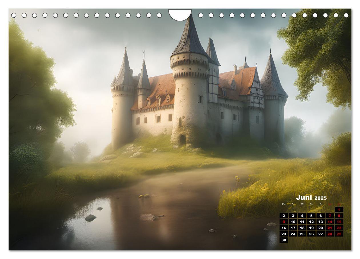 Bild: 9783383852350 | Burgen der Phantasie (Wandkalender 2025 DIN A4 quer), CALVENDO...