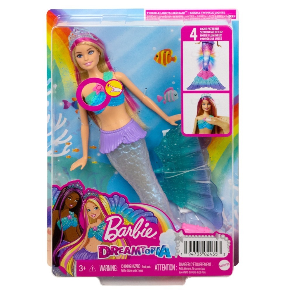 Cover: 194735024353 | Barbie Zauberlicht Meerjungfrau Malibu Puppe | Stück | In Karton