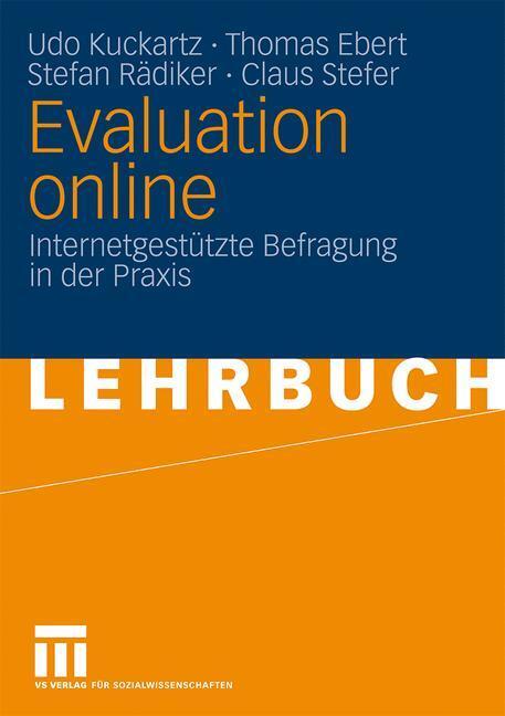 Cover: 9783531162492 | Evaluation online | Internetgestützte Befragung in der Praxis | Buch