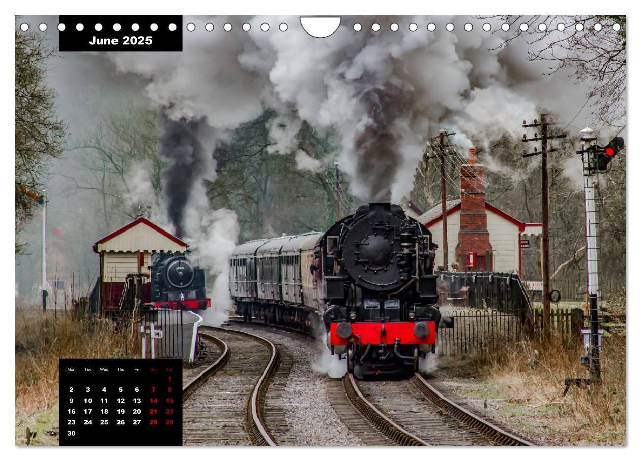 Bild: 9781325977055 | Assorted photographs of STEAM LOCOMOTIVES (Wall Calendar 2025 DIN...