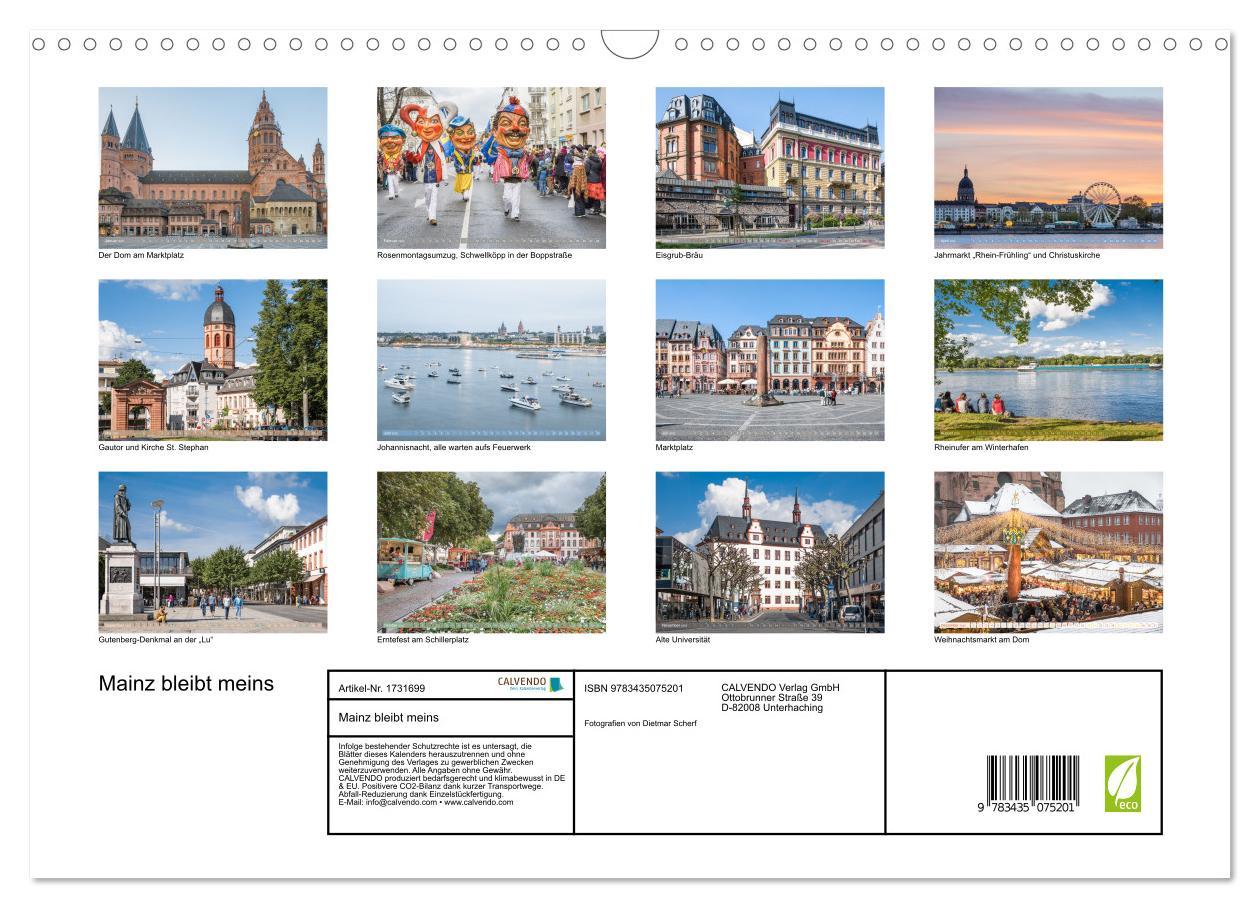 Bild: 9783435075201 | Mainz bleibt meins (Wandkalender 2025 DIN A3 quer), CALVENDO...