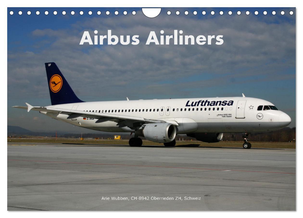 Cover: 9783435074204 | Airbus Airliners (Wandkalender 2025 DIN A4 quer), CALVENDO...