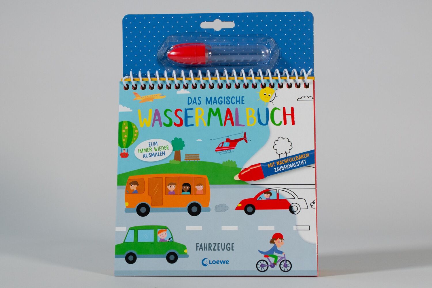 Bild: 9783743217201 | Das magische Wassermalbuch - Fahrzeuge | Loewe Kreativ | Taschenbuch