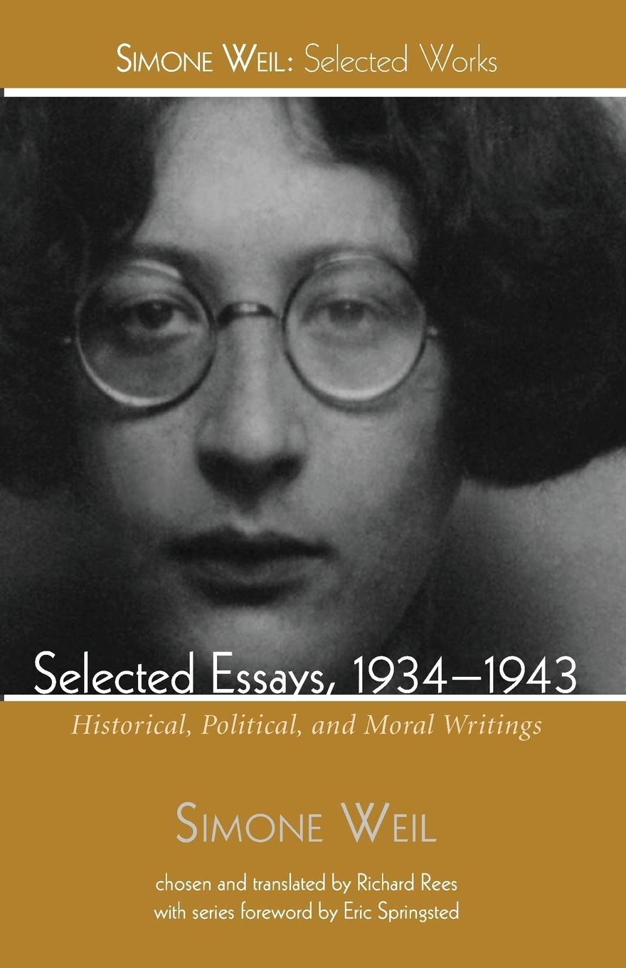 Cover: 9781498239219 | Selected Essays, 1934-1943 | Simone Weil | Taschenbuch | Paperback