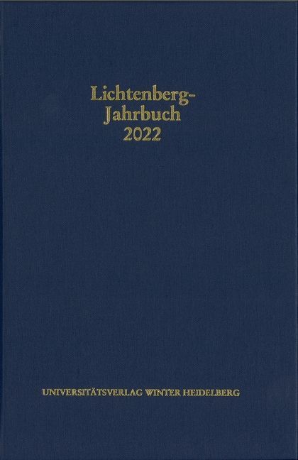 Cover: 9783825395100 | Lichtenberg-Jahrbuch 2022 | Lichtenberg-Gesellschaft (u. a.) | Buch
