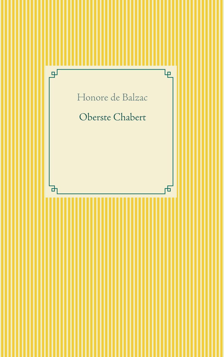 Cover: 9783750438354 | Oberste Chabert | Honoré de Balzac | Taschenbuch | Books on Demand