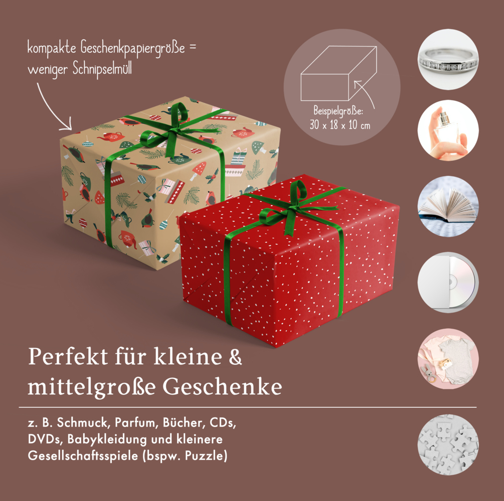 Bild: 4260615910644 | Geschenkpapier Set Weihnachten: Modernes Ornamente-Muster | Stück