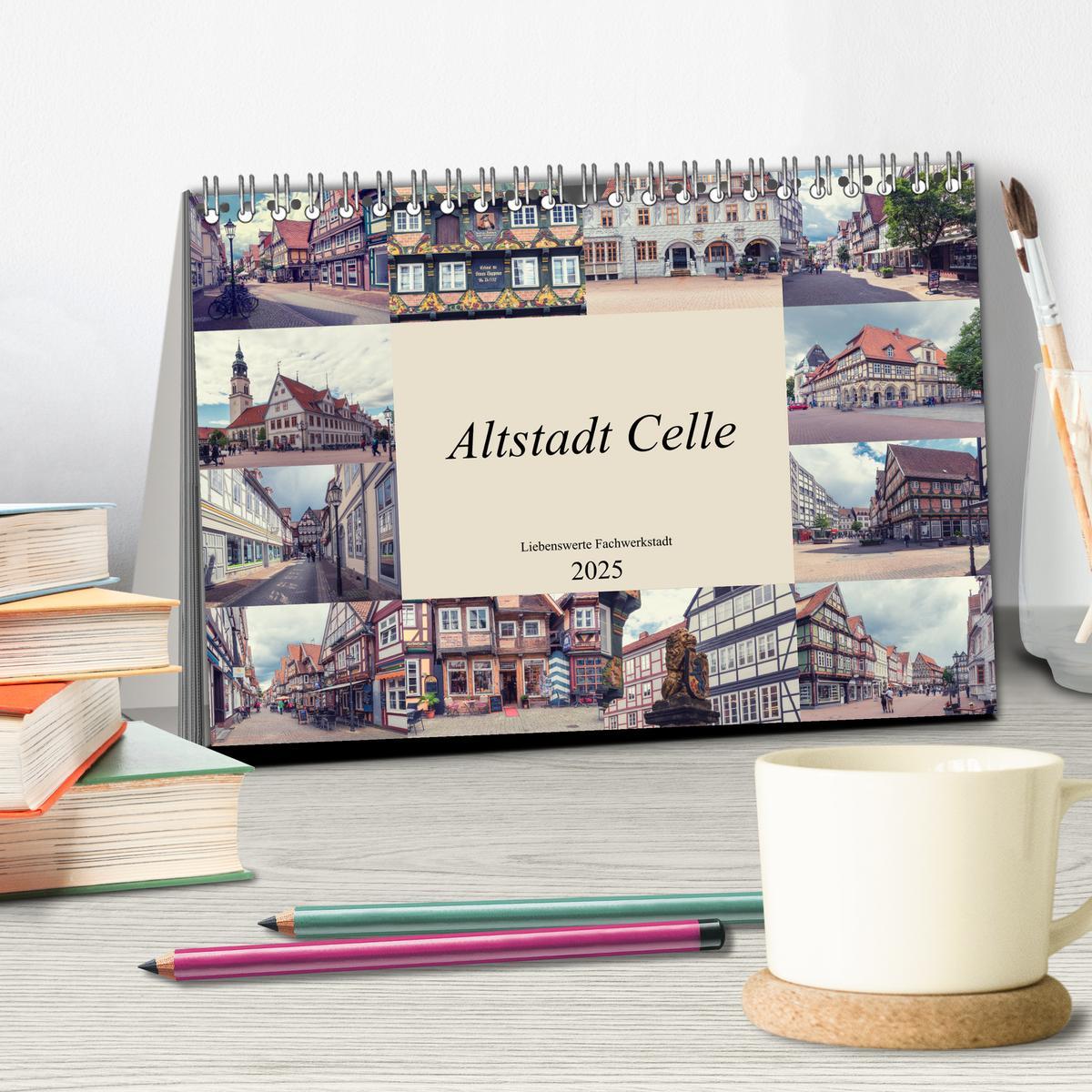 Bild: 9783435115396 | Altstadt Celle (Tischkalender 2025 DIN A5 quer), CALVENDO...