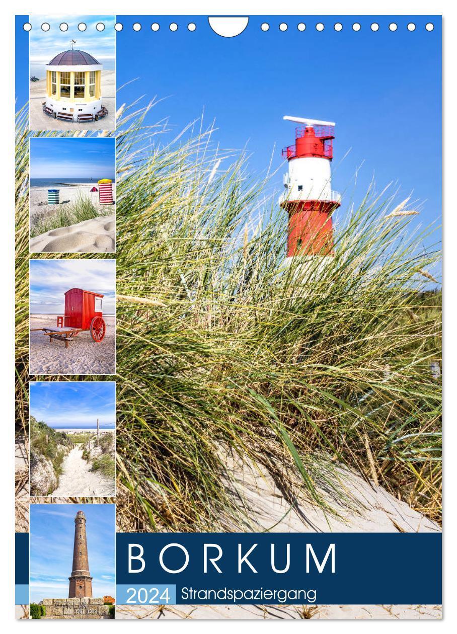 Cover: 9783675454996 | Borkum Strandspaziergang (Wandkalender 2024 DIN A4 hoch), CALVENDO...